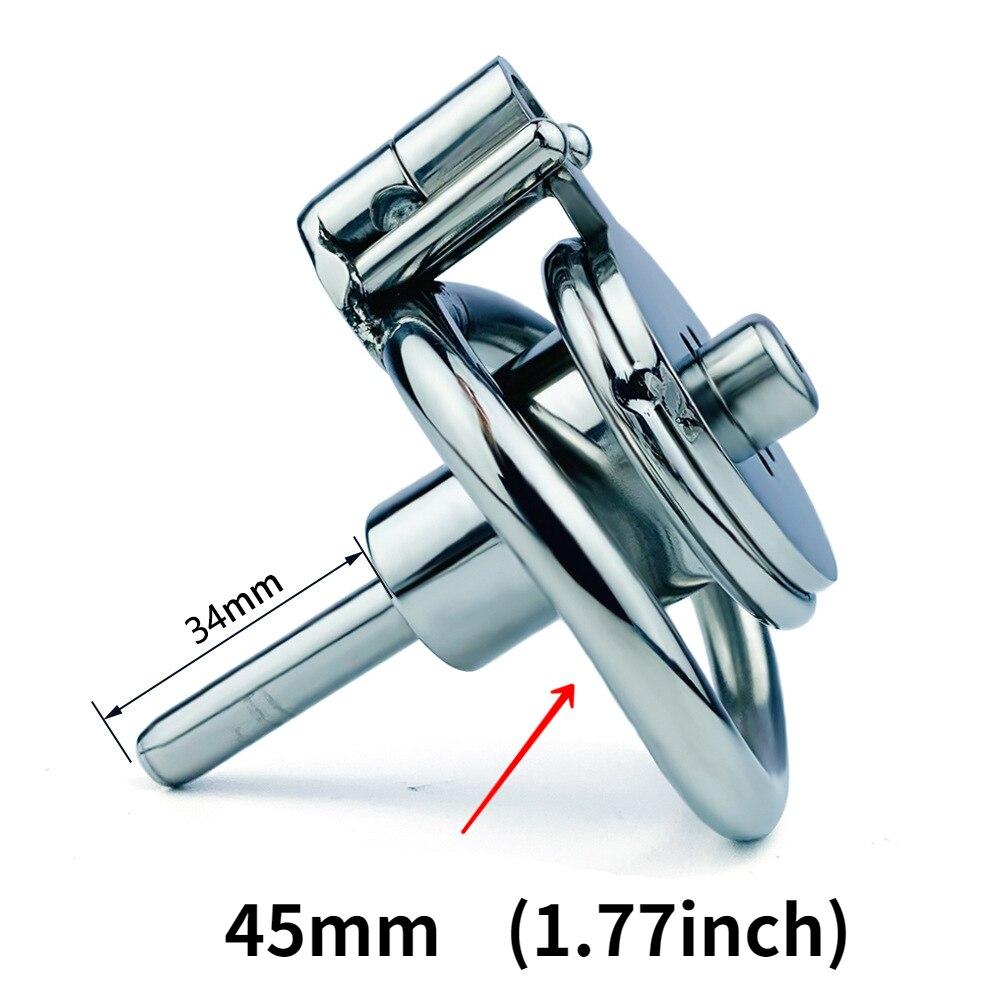 Metalowa blokada CB z cewnikiem blokada czystości penisa ćwiczący pierścień na penisa zabawki erotyczne rozciągacz jąder niewolnik Femdom stal nierdzewna