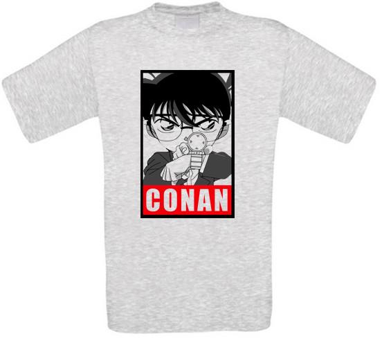 Conan Edogawa Detective Shinichi Conan Kudo Kogoro Mori T-Shirt L