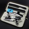 XMQ-01 Hairdressing Scissors Set: Straight & Thinning Shears with Comb Scraper