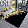 1Pc Piano keys music Printed circular carpet, home door mat, outdoor travel protection carpet A11