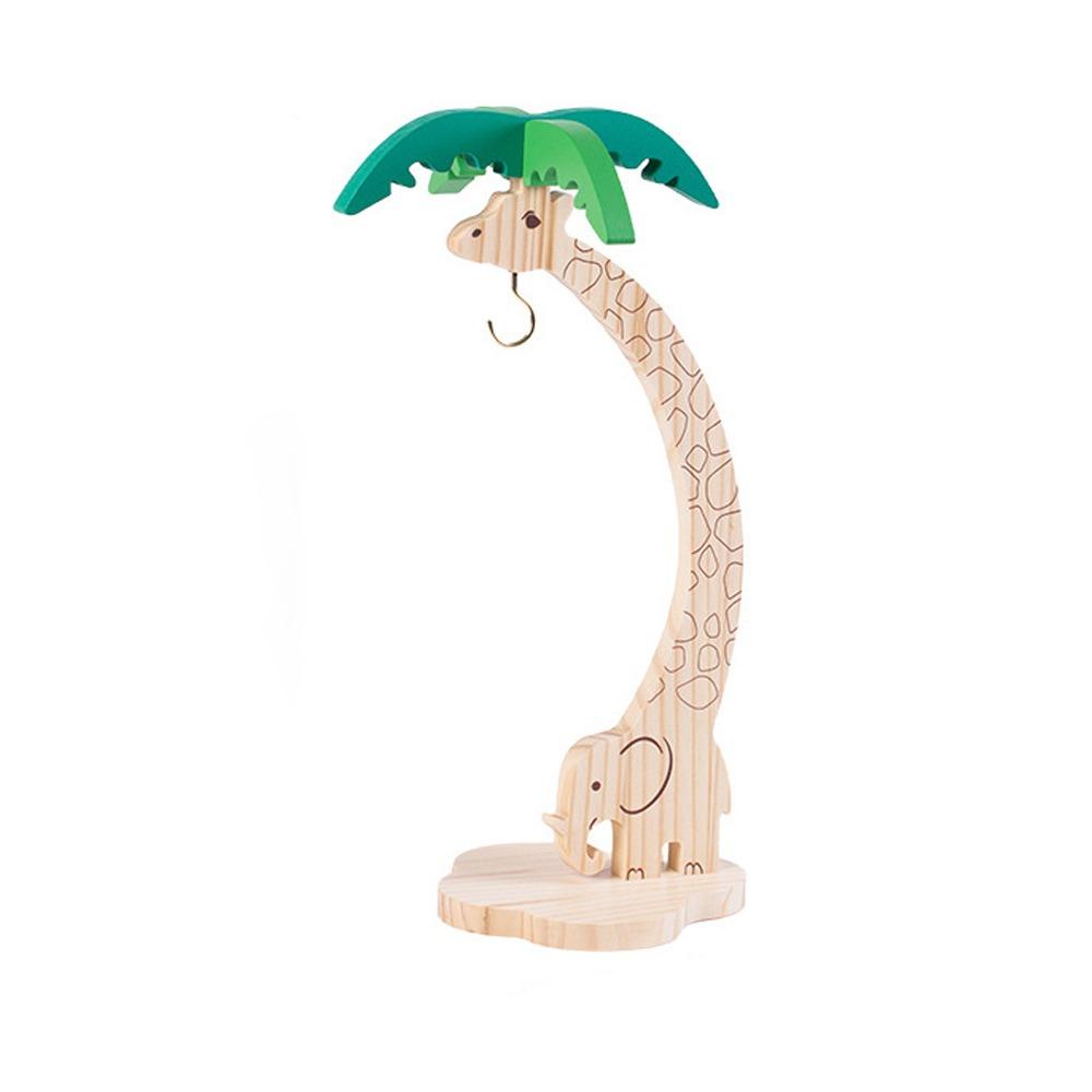 Simulated Palm Leaf Wooden Banana Hanger Keep Bananas Fresh Prevents Bruising Grape Hanging Holder Animal Shaped Sturdy Hook
