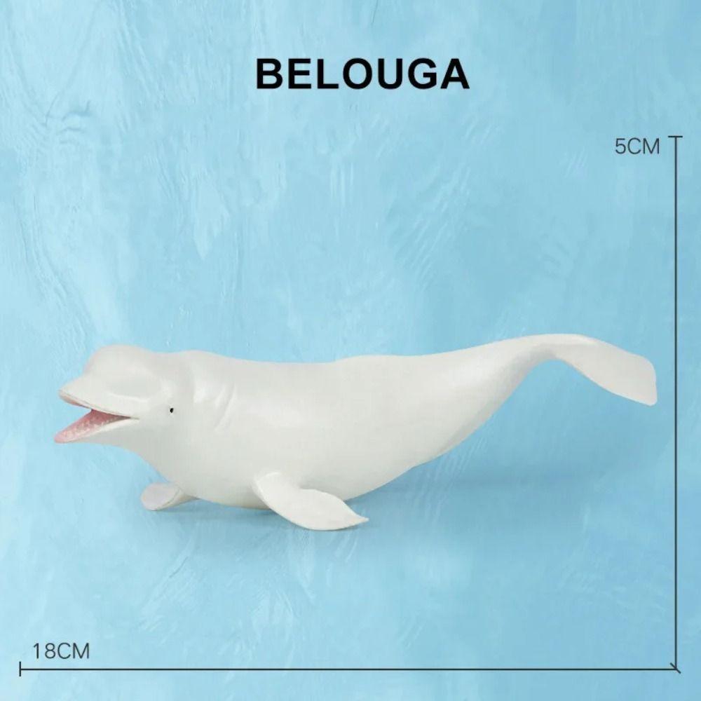 Marine Animals Whale Figurines PVC Ocean Action Figures Gift Simulation Sea Life