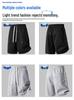 Trendy Men's Round Neck Plus Size T-Shirt & Shorts Set - Casual, Loose, Breathable Two-Piece.