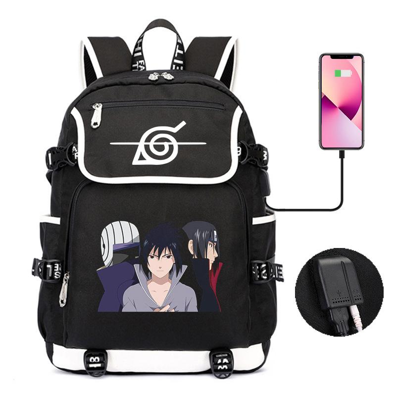 Backpack Day Manga Cartoon Printing Student School Bag Business Large Capacity Usb Computer Bag