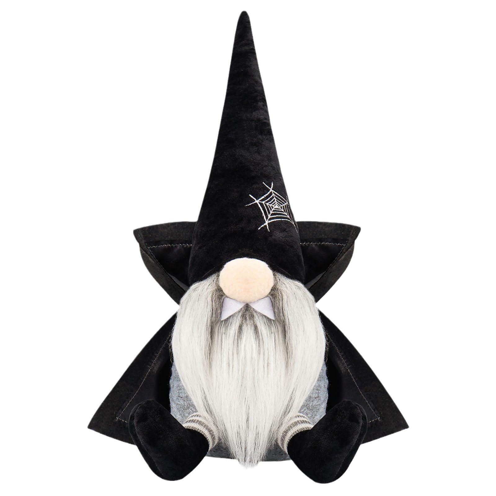 

Halloween Faceless Doll Halloween Dwarf Cloak Doll Ornaments Bats Holiday Decorations One Size