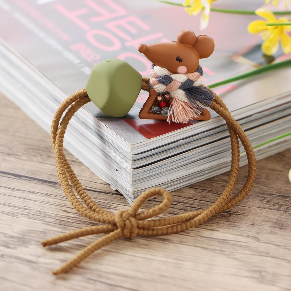 Women's Scarf Mouse Hair Scrunchie Cubic Point Hair Band