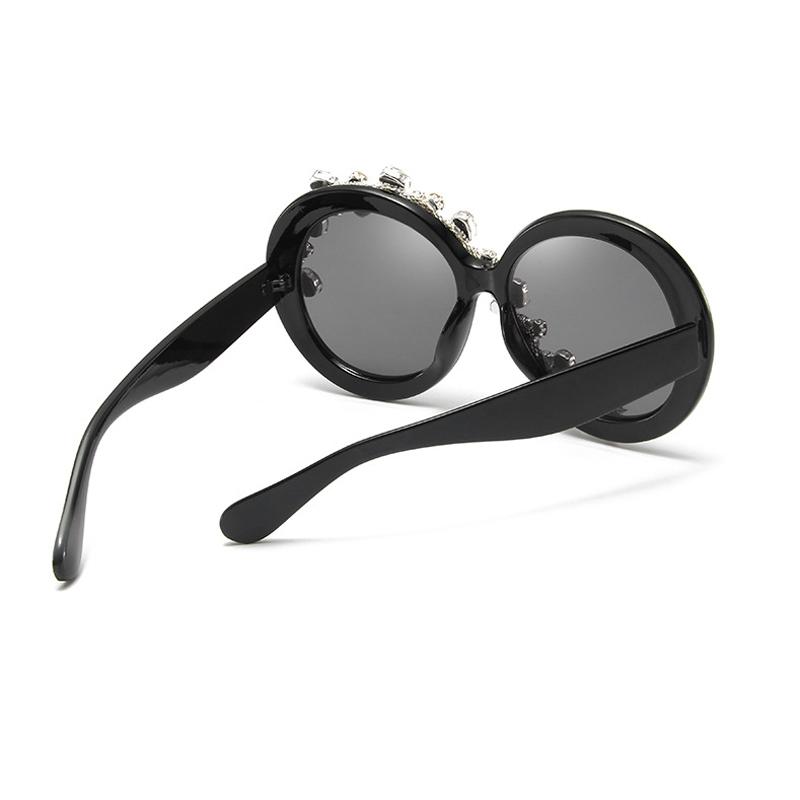 New Oversized Round Sunglasses Women Diamond Rhinestone Sunglasses Men Luxury Brand Designer Glasses Eyeglasses Eyewear Vintage