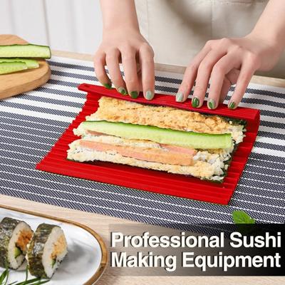 Professionelles Silikon zum Erstellen gleichmäßiger Sushi-Rollen, DIY-Lebensmittelrollen, Reisrollen-Maker, Kuchen