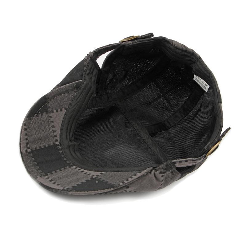 Women Peaked Cap Men's Plaid Beret Spring Autumn Forward Cap Outdoor Sunshade Cap