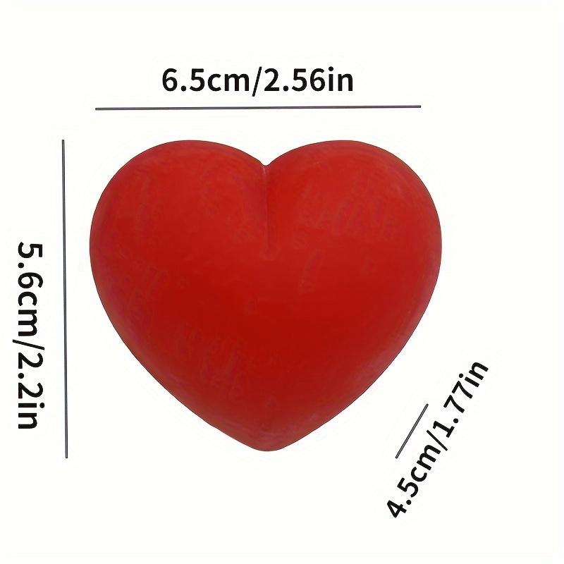1/4pcs Heart Stress Ball Valentine Gift, Squeeze Toy for Classroom Exchange, Cute Anxiety Relief Party Favor for Kids & Friends