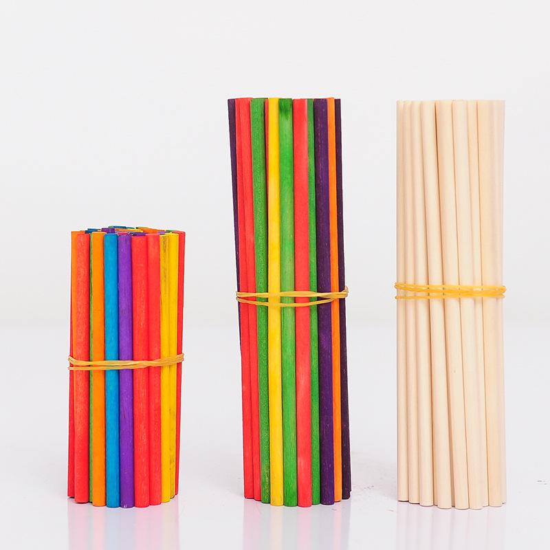 DIY Solid Wood Popsicle Sticks for Creative Handcrafted Models