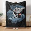 1pc SHARK DIVER Throw Blanket Soft Flannel, Cozy All Season Polyester Perfect for Home, Office