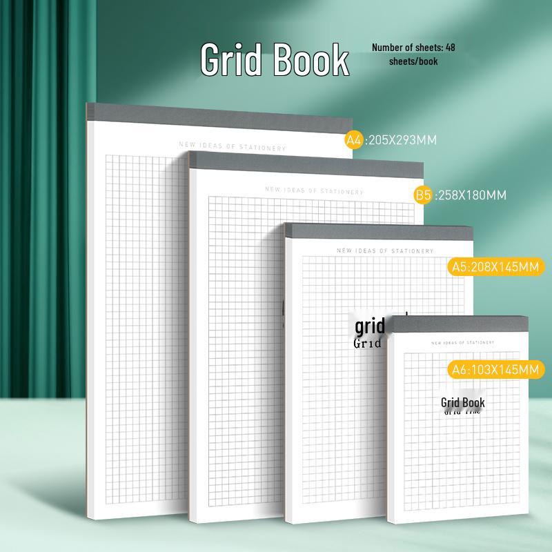 2025 Student Tear-Off Pad: B5 Blank Notebook & A4 Horizontal Line Memo Pad