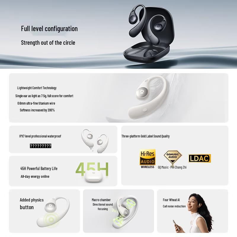 Baseus BF1 Open-Ear Sport Bluetooth Earhook Headphones