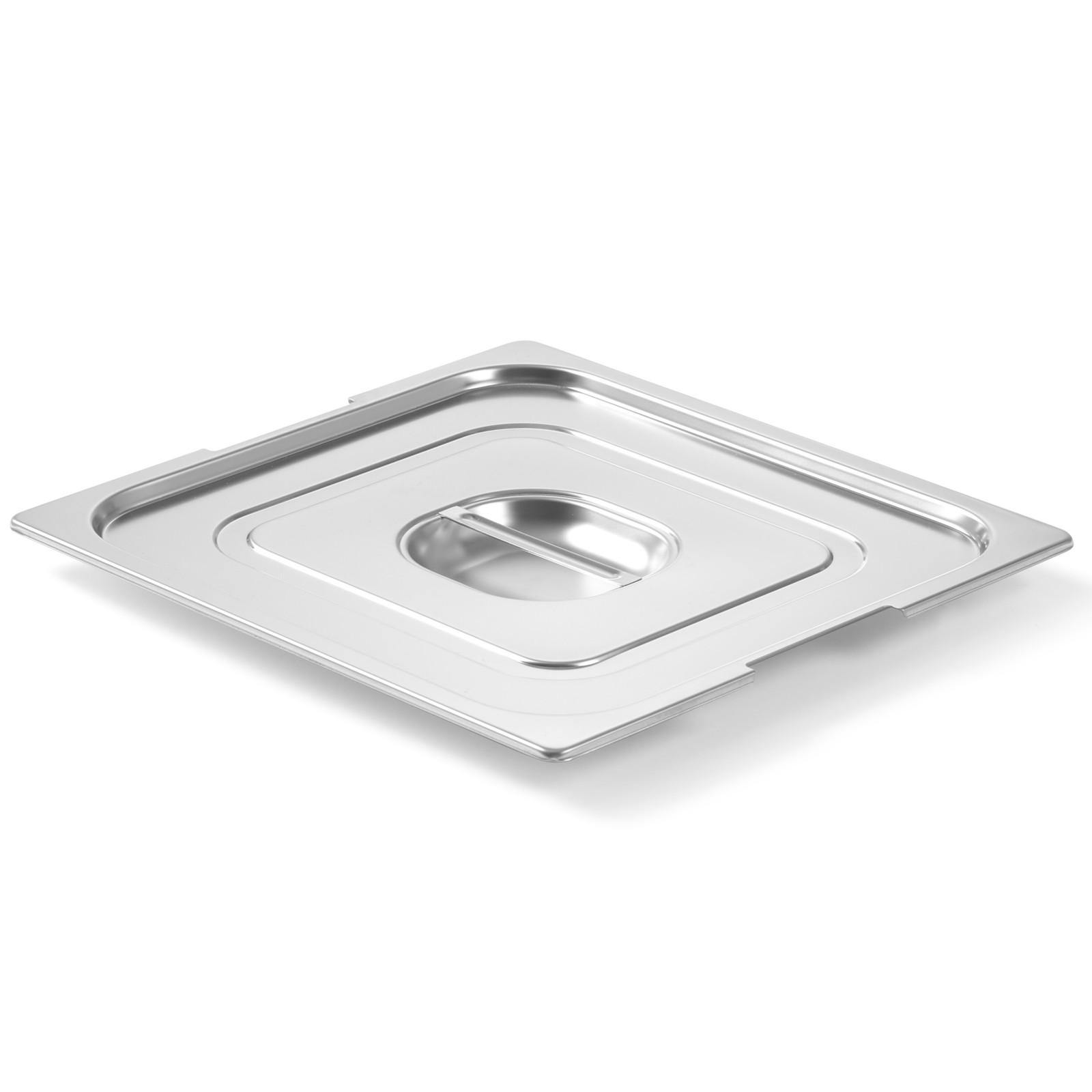 Deckel für GN Profi Line Behälter mit Ausschnitt für Griffe GN23 354x325mm Edelstahl Hendi 804216