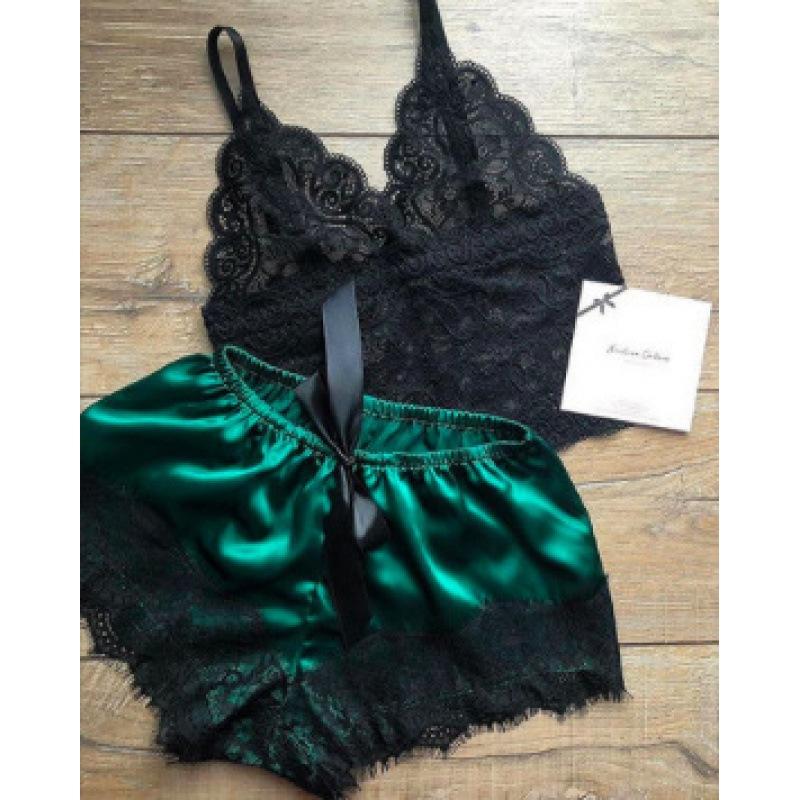 Sexy Lingerie Lace Split Sexy Sling Pajamas Pajamas Set