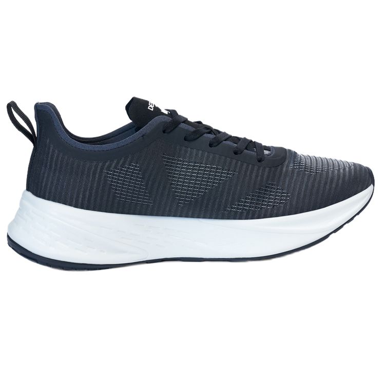 Descente Mono Comfortable Fabric Slip-Resistant Wear-Resistant Breathable Lightweight Low-Top Carbon Plate Casual Running Shoes D2232RRN01-BK