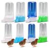 Automatic Poultry Feeder Dispenser for Chickens Small Birds Plastic Water Feeder Container Hanging Design Easy Refill