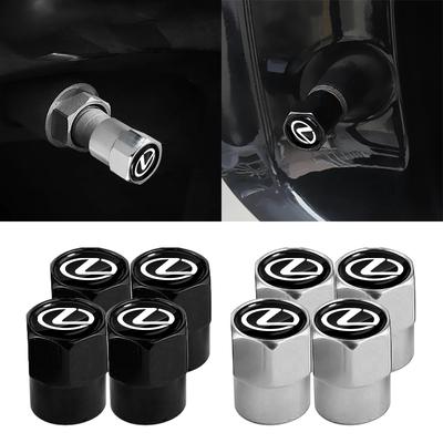 4 Stuks Auto Ventielsteel Doppen Cover Waterdicht Auto Accessoires Voor LS LC RZ IS350 ES300 GS350 CT200h GX460 LX570 RX500h NX300