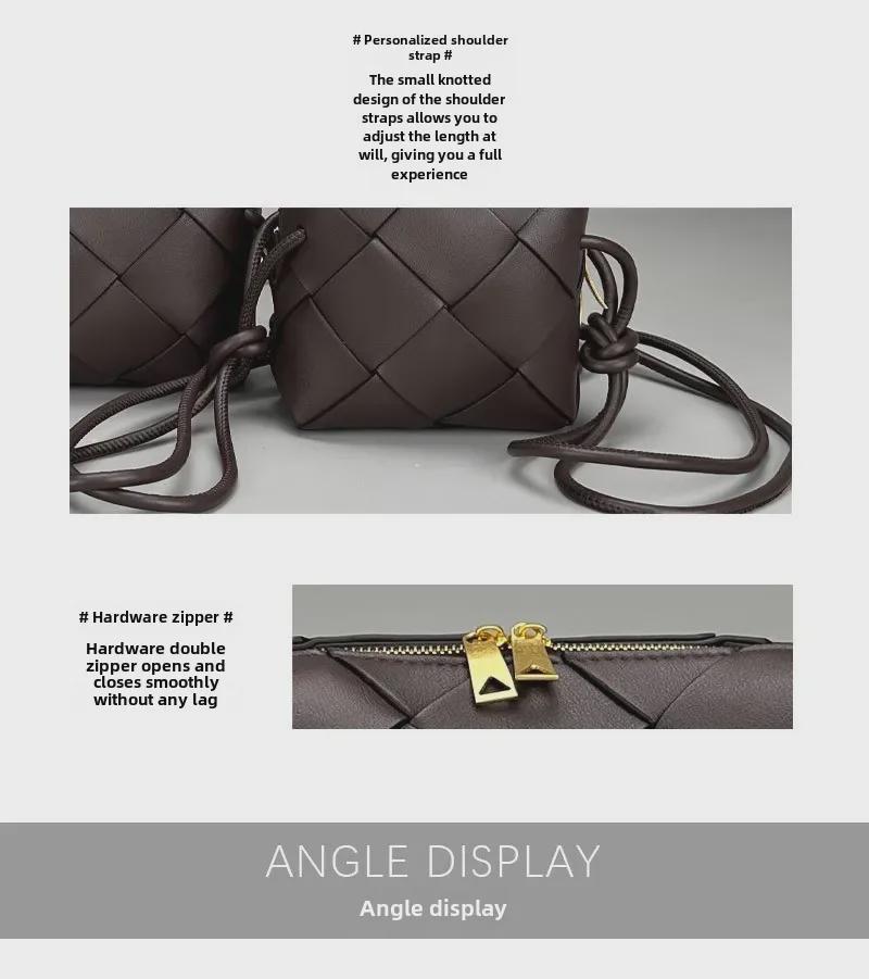 2024 Fashion Knot Hand-Woven Cowhide Crossbody Bag