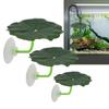 3PCS FishTank Suction Cup Leaves Natural Resting Bed Spawning Pad For Fish Easy Installation Aquarium Underwater Decors