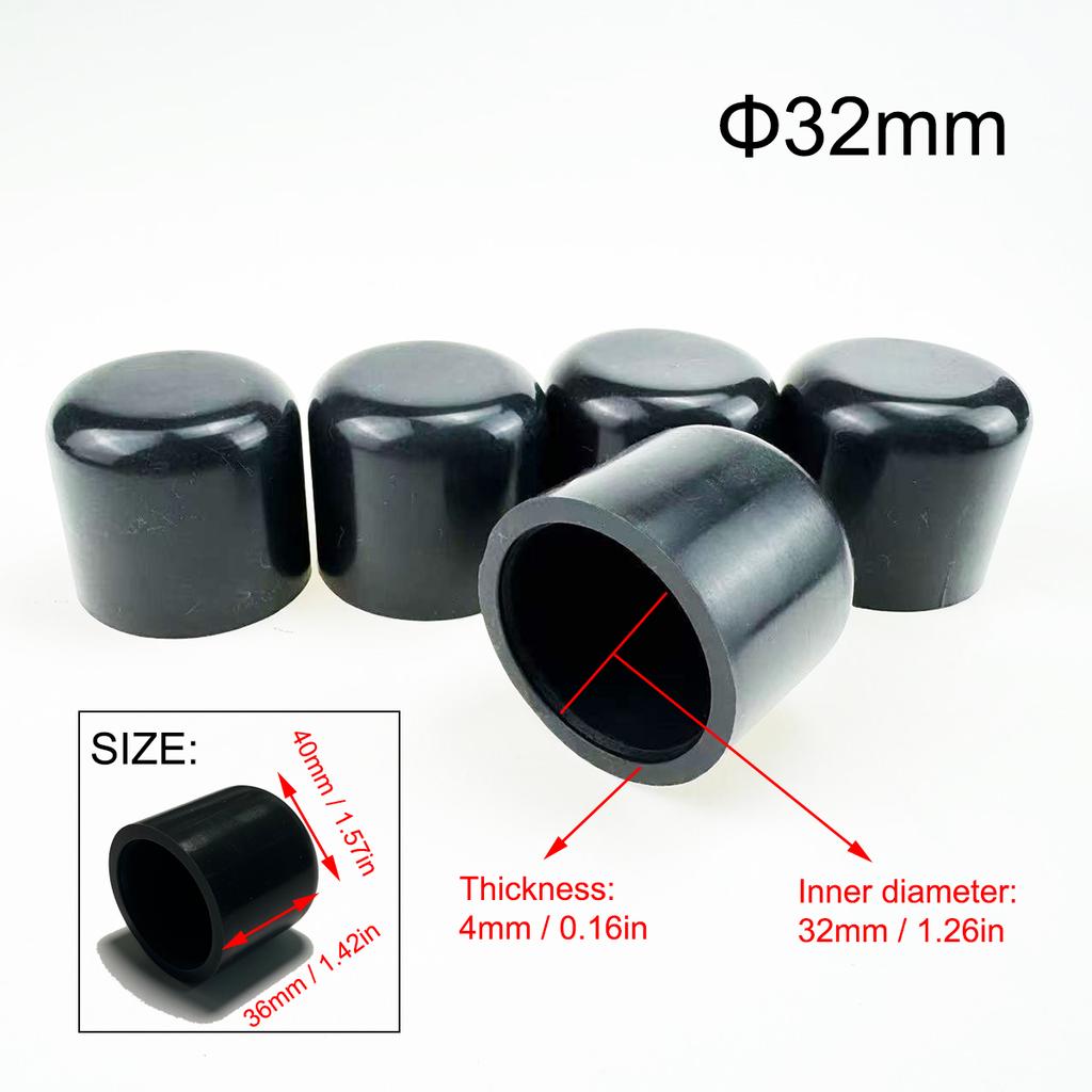 5pcs Black Silicone Blanking Cap Intake Vacuum Hose End Bung Sealing Plugs Auto Car Accessories Parts Waterproof and dustproof