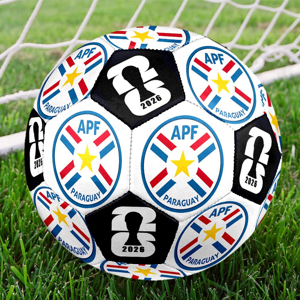 1pc Paraguay Apf Emblem Size 5 Soccer Ball Professional Match Training Football Indoor &Outdoor Sports Ball Club Training Ball Lightweight Durable Y19