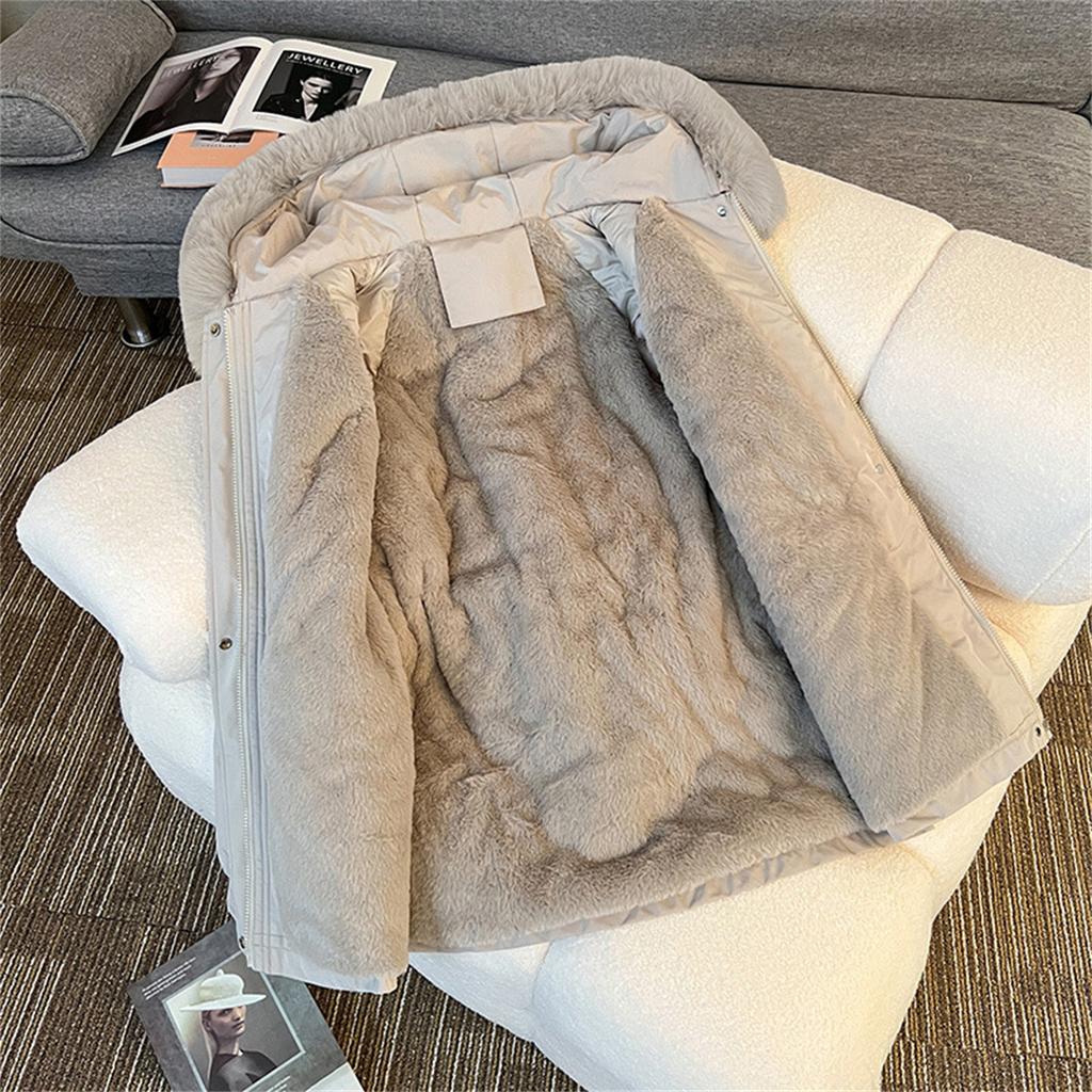 Winter Warm Parkas Jacket Women Fashion Loose Hooded Thick Casual Cotton Padded Coat Female Overcoat Casual Lady Tops