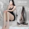 Domila Sexy Ice Silk Transparent Tight Nightclub Beauty Chest Lace-up Short Skirt Princess Ktv Mini Small Skirt Hip-length Skirt