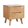 Solid Wood Nordic Bedside Table with Storage for Small Apartments and Bedrooms