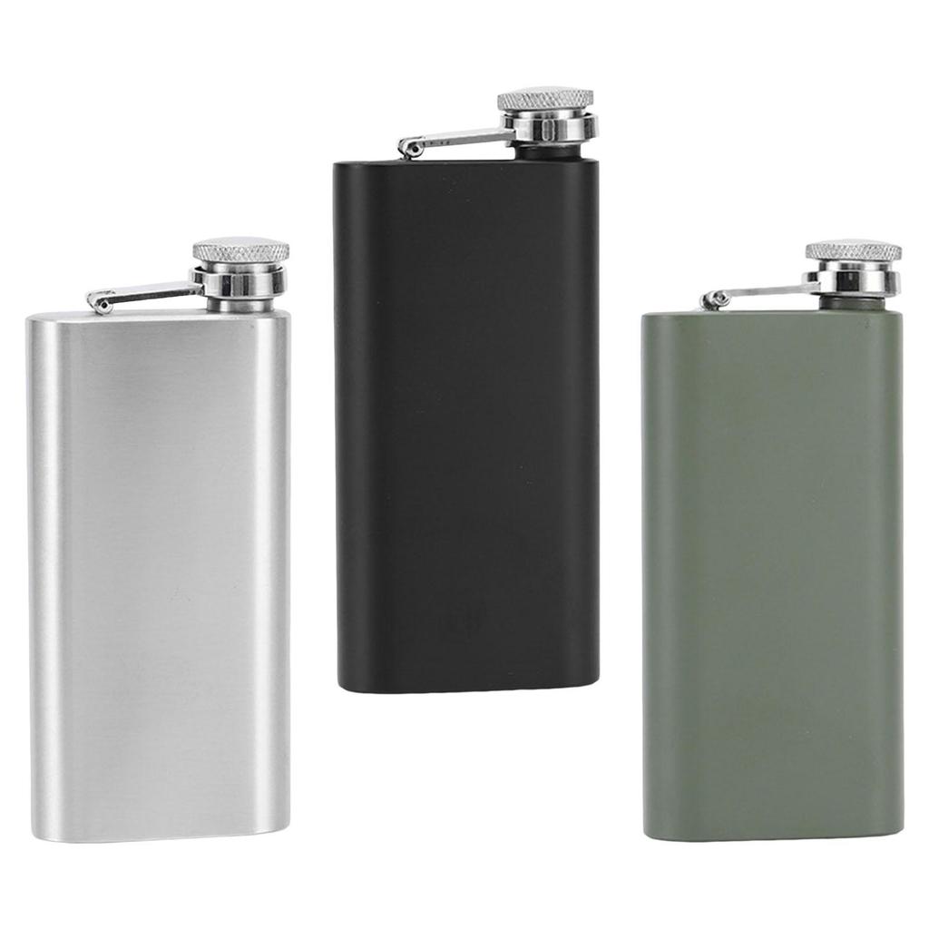 140ml Drinking Bottle Portable Liquid Flagon Stainless Steel Leakproof Drink Pocket for Outgoing Party Camping Hiking Hunting