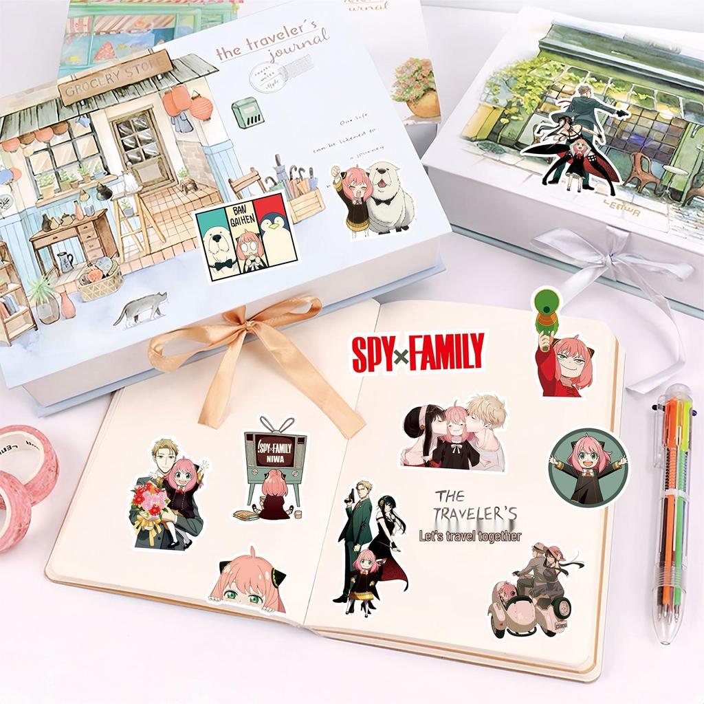 Spy X Family Anime Stickers: Loid, Yor, Anya for Journals and DIY Décor