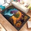 Modern Tree of Life Area Rug Persian Style Floral Floor Mat Non-Slip Bedside Carpet Large Living Room Rug Home Decorative Art
