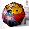 Winnie and Friends Themed Travel Umbrella-8 Ribs Automatic Opening and Closing, Portable Folding Design, Compact and Stylish Umbrella
