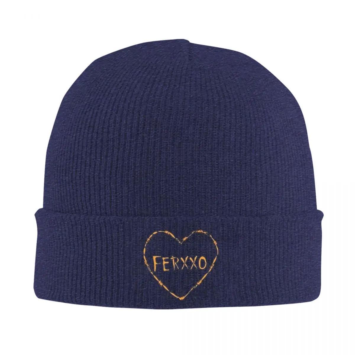 

Feid Animated Logo Ferxxo Warm Knitted Cap Fashion Bonnet Hat Autumn Winter Outdoor Beanies Hats for Unisex Adult