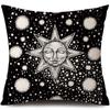 Tarot Card God Sun Face Pillowcase Moon Pillowcase Decoration Living Room bedroom sofa Bed Home Decor Car Cushion decoration