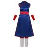 Anime Dragon Cos Ball Chichi Cosplay Costume Shirt Blue Uniform Props Cheongsam Women'S Uniform Dress Halloween Party Set Gift