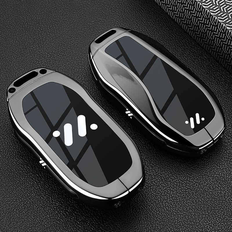 Zinc Alloy Car Key Case For Im Zhiji L7 Ls7 L6 Ls6 Keychain Remote Cover Shell Housing Ring Holder Fob Accessories