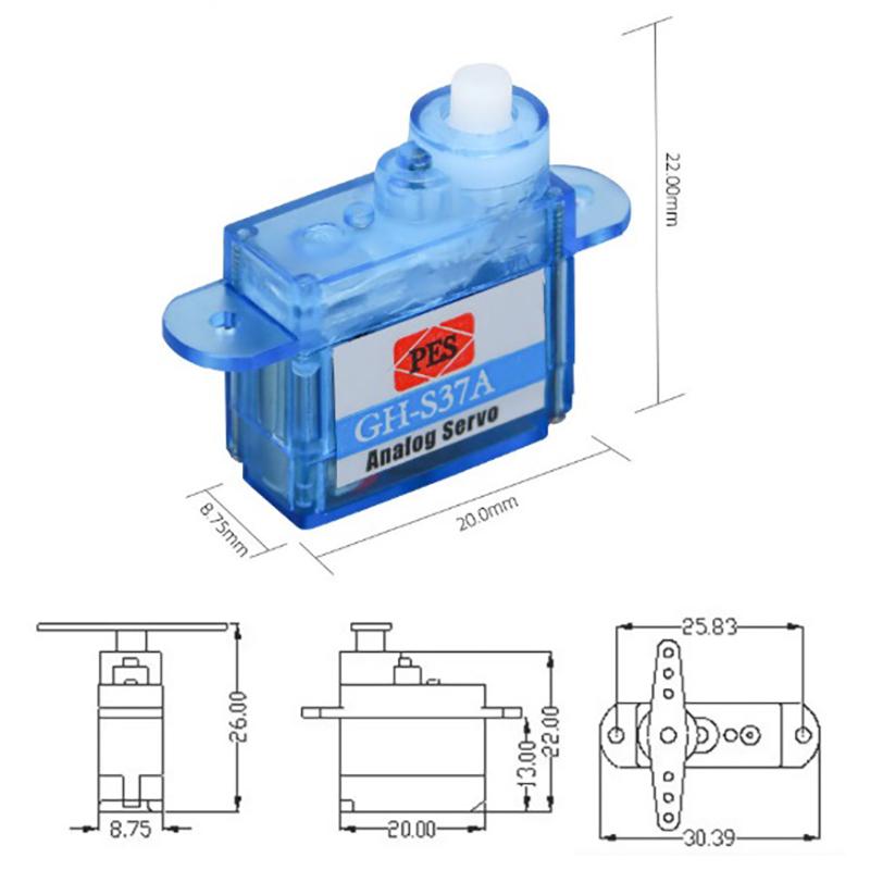 Micro Digital RC Servo 3.7g 4.3g High Precision Light Servo for RC Airplane Helicopter Boat Small RC Gadgets