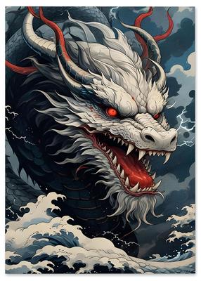 Canvas Painting Chinese Dragon