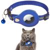Reflective Cat Collar with Airtag Holder and Bell - Anti-Lost Tracker for Cats