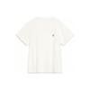 Li Ning Embroidered Floral Round Neck Short Sleeve T-Shirt Women Tops Off-White AHST490-1