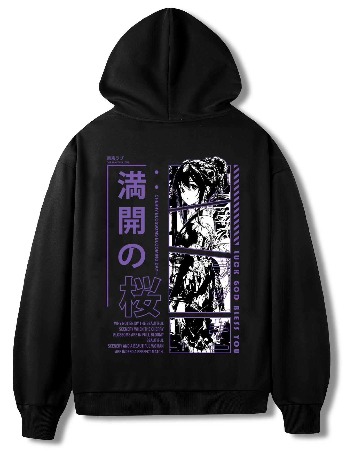 

Y2k Trendy Anime Graphic Print Hiphop Hoodie Men Women Hip Hop Alternative Heavy Metal Oversized Streetwear Male Fashion Hoodies 3XL