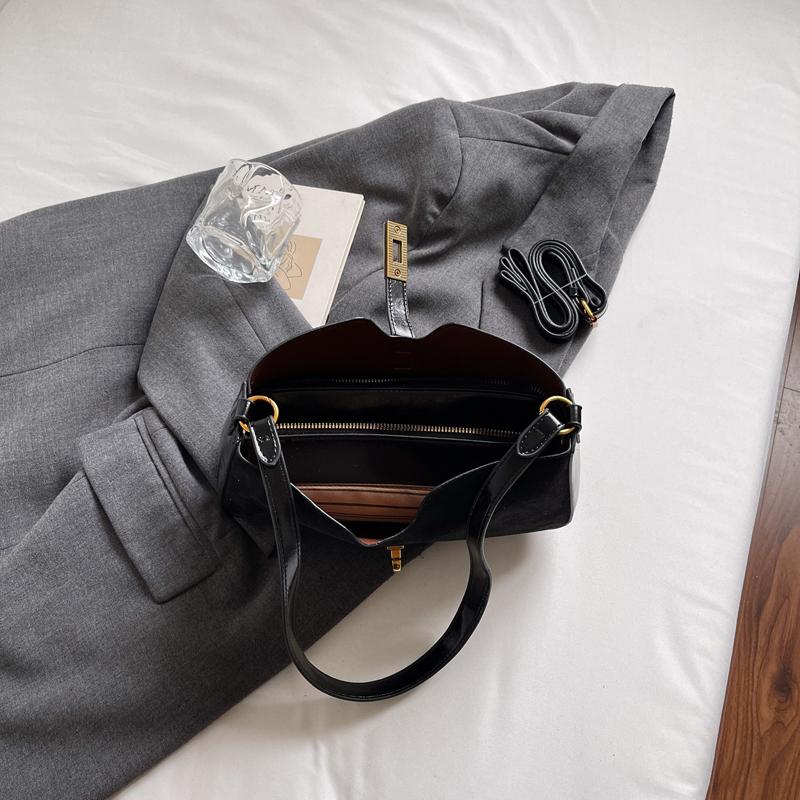 High Quality PU Leather Handbag Purse Women'S Bag Solid Color Shoulder Crossbody Bags Lady Messenger Small Tote For Women Girls Clutch Purse