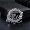 Premium Animal Crocodile Brooch Men's Clothing Accessories Metal Diamond Pin Wholesale Accessories Women's Bag Decoration
