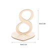 10Pcs Heart Base Wooden Table Numbers for Wedding Party Reception Catering Table Decorations Standing Number Signs