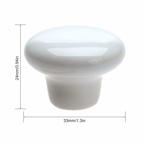Set of 10 White Ceramic Drawer Handles, Cabinet Pulls, Cupboard Pulls, Dresser Pulls, Shelf Pulls, Door Knobs, and Handles