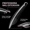 240pcs Almond Nail Tips Full Cover Clear Gel Extensions for Acrylic Nails 12 Size for Manicures with Box