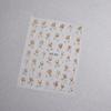 Little Red Book 3D Gilded Wild Rose Nail Art Stickers