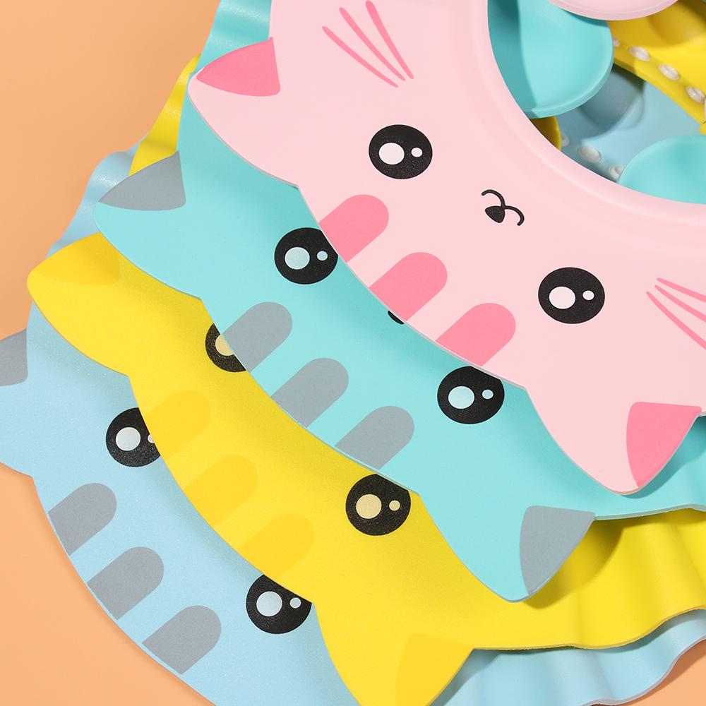 Ear Protection Waterproof Portable Baby Shower Cap Bath Head Cover Hair Wash Hat Shampoo Shield